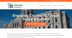 Desktop Screenshot of citizensleague.org