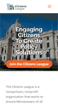 Mobile Screenshot of citizensleague.org