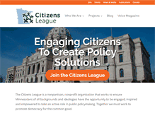 Tablet Screenshot of citizensleague.org